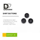 4 Holes Black Round Buttons Bulk For White T - Shirt / Printed Dress