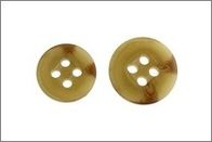 Resin Pattern Horn Trench Coat Buttons , Sew On Snap Buttons 4/2 Holes