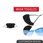 White & Black 9mm Silicone Stopper For Mask Toggles
