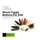 Two Holes Oval Shape 30*10mm Wooden Toggles Buttons